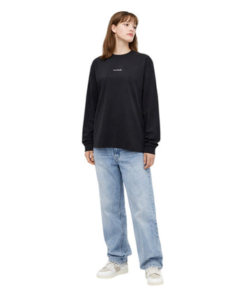 Acne Studios Erwin Long Sleeve Stamp Tee Black