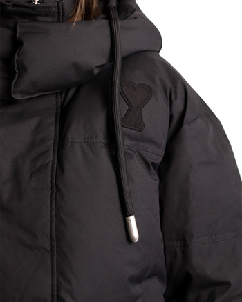 AMI Paris Ami de Coeur-Patch Padded Jacket Black