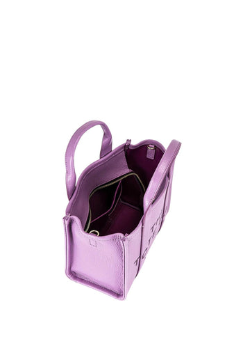 Marc Jacobs Leather Mini Tote Bag Purple