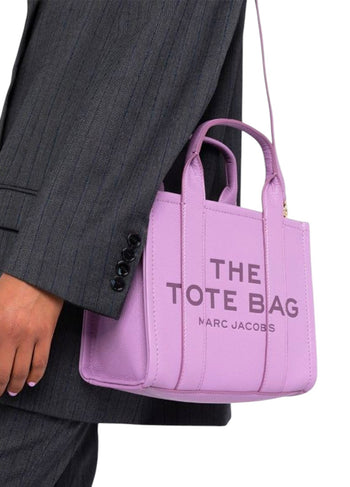 Marc Jacobs Leather Small Tote Bag Purple