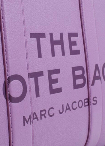 Marc Jacobs Leather Small Tote Bag Purple