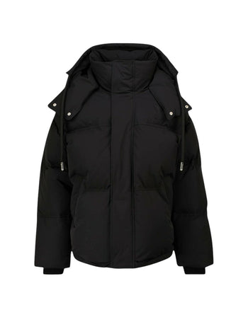 AMI Paris Ami de Coeur-Patch Padded Jacket Black