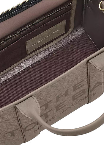 Marc Jacobs Leather Small Tote Bag Grey