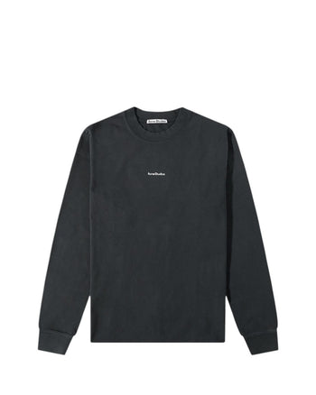 Acne Studios Erwin Long Sleeve Stamp Tee Black