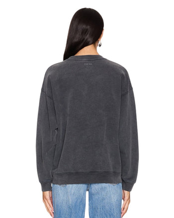 Anine Bing Spencer Hearts Sweatshirt Grey