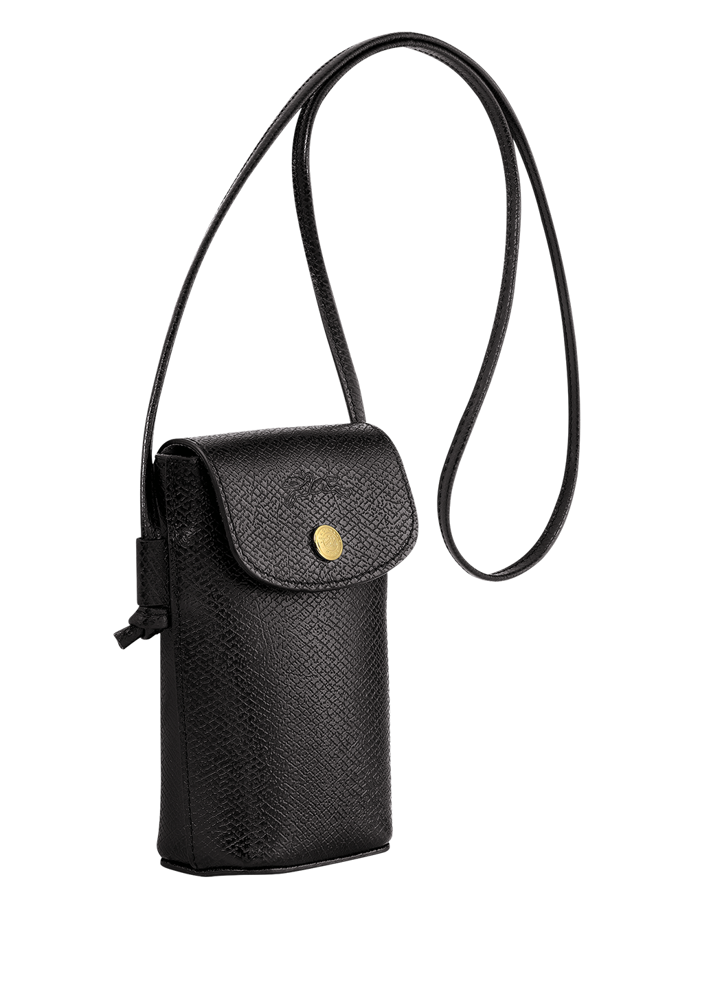 Longchamp Epure Phone Case With Leather Lace Black