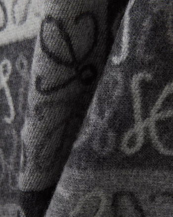 Loewe Anagram Scarf Grey