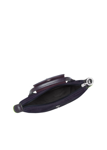 Longchamp Le Pliage Green Pouch With Handle Bilberry