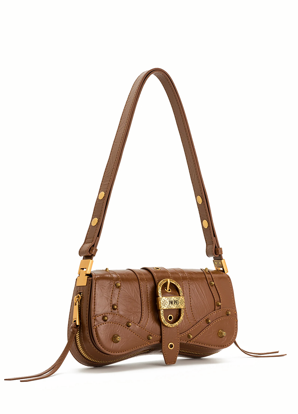 JW PEI Joy Crushed Shoulder Bag Brown