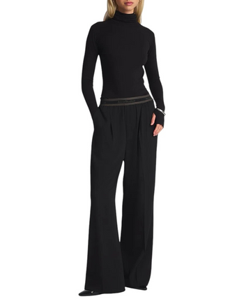 Acne Studios Logo Tape Trousers Black