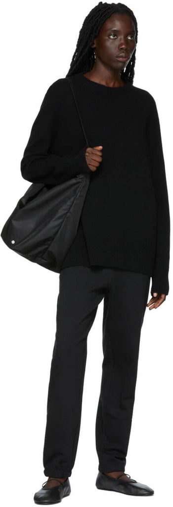 The Row Large N/S Park Tote in Nylon Black