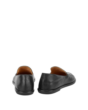 The Row Canal Loafer in Leather Black
