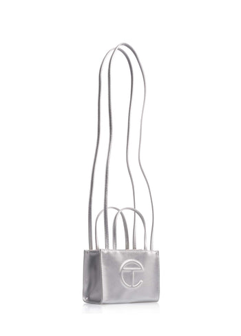 Telfar Small Shopping Bag Silver