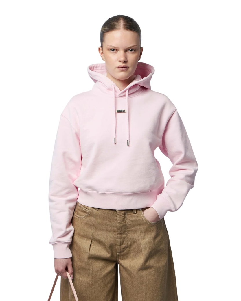Jacquemus The Gros Grain Hoodie Light Pink