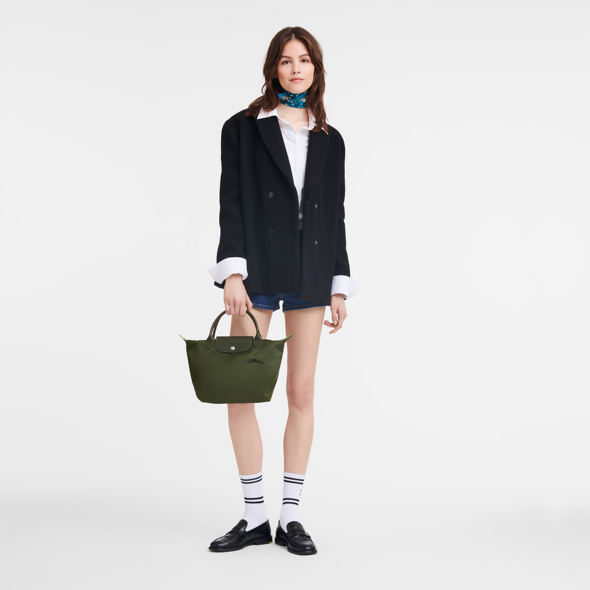 Longchamp Le Pliage Green S Handbag Forest