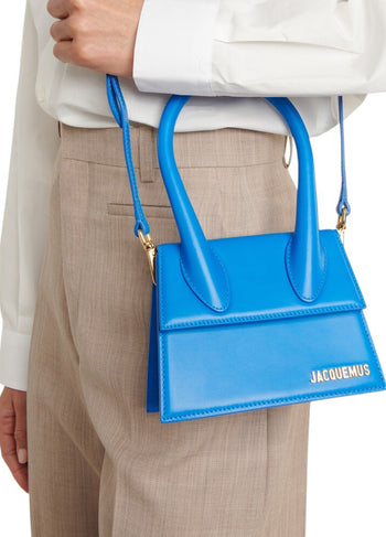 Jacquemus Le Chiquito Medium leather bag Blue