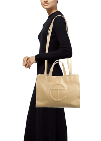 Telfar Medium Shopping Bag Cream