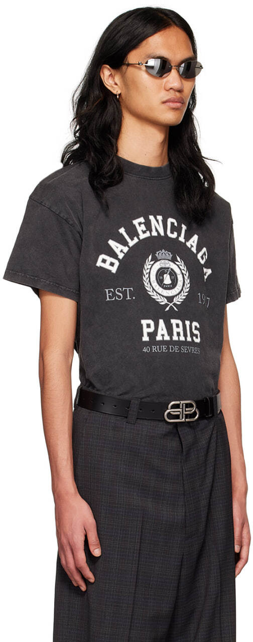 Balenciaga College 1917 T-Shirt Black
