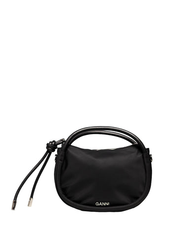 GANNI Mini Knot Shoulder Bag Black