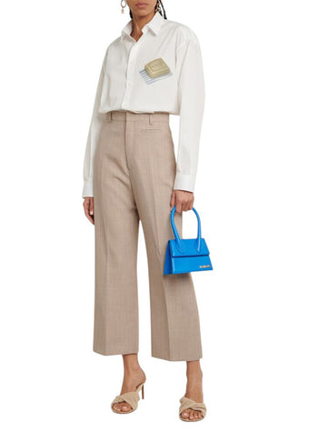 Jacquemus Le Chiquito Medium leather bag Blue