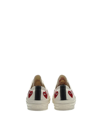 Converse x Comme Des Garcons Play Red Multi Hearts Low Top White