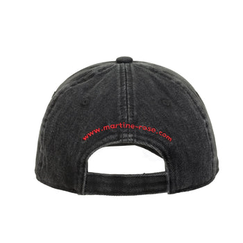 Martine Rose Cut Peak Cap Black