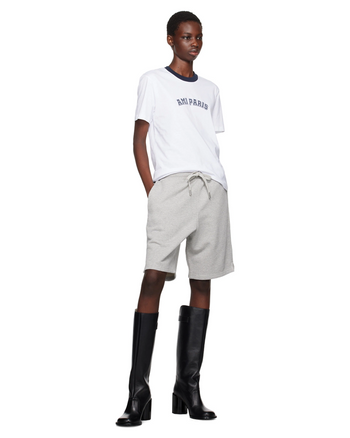 AMI Paris College Logo T-Shirt White
