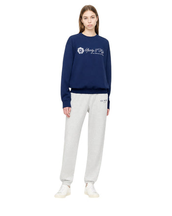 Sporty & Rich Regal Crewneck Sweatshirt Navy