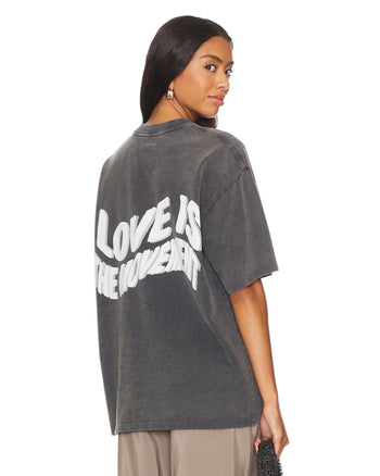 Anine Bing Kent Love T-shirt Washed Black
