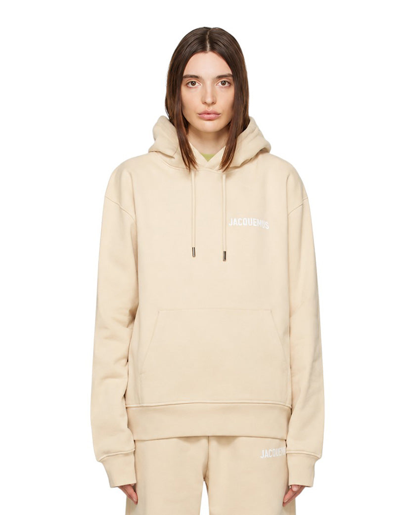 Jacquemus Le Sweatshirt Hoodie Beige
