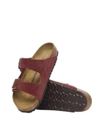 Birkenstock Arizona Suede Leather Burgundy