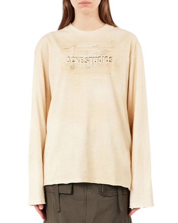 Acne Studios Printed Long Sleeve Sand Beige