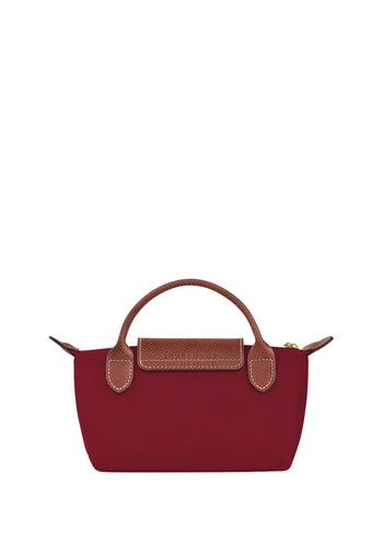 Longchamp Le Pliage Original Pouch With Handle Red