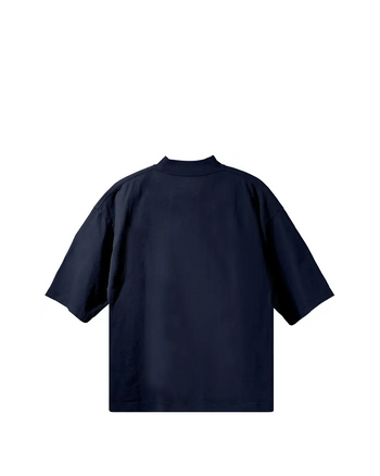 Yeezy Gap Engineered By Balenciaga Logo 3/4 Sleeve Tee Navy