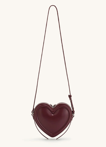 JW PEI Arlene Heart Shaped Bag Claret