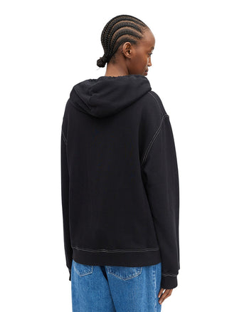 Loewe Embroidered Logo Hoodie Black
