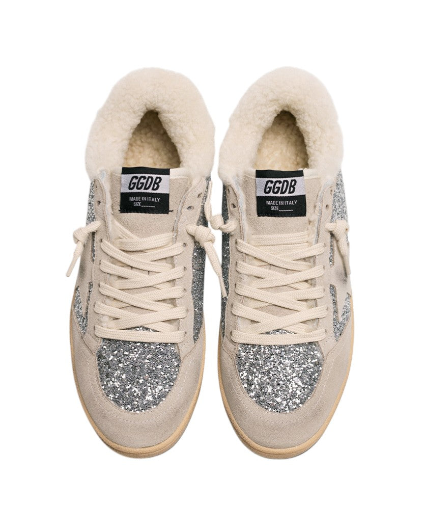 Кеди Golden Goose Ball Star in Wool with Grey Suede and Silver