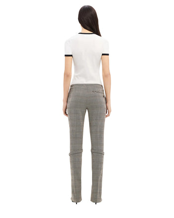 Courreges Contrast Cotton T-shirt White