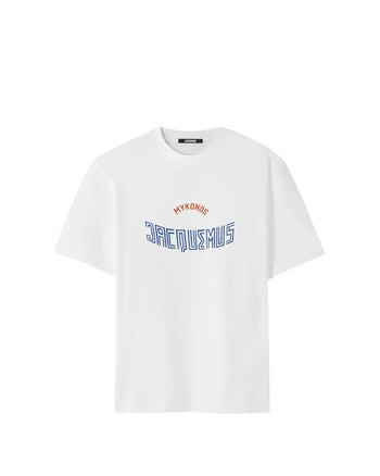 Jacquemus The Mykonos Coffee T-Shirt White