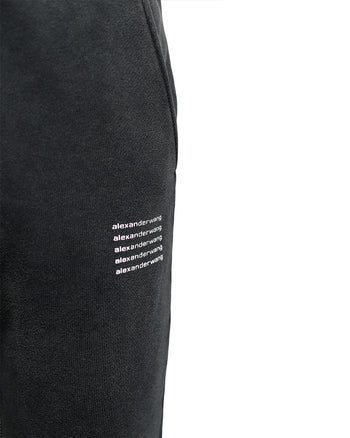 Alexander Wang Acid Wash Sweatpant In Dense Fleece