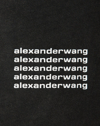 Alexander Wang Acid Wash Tee In High Twist Jersey
