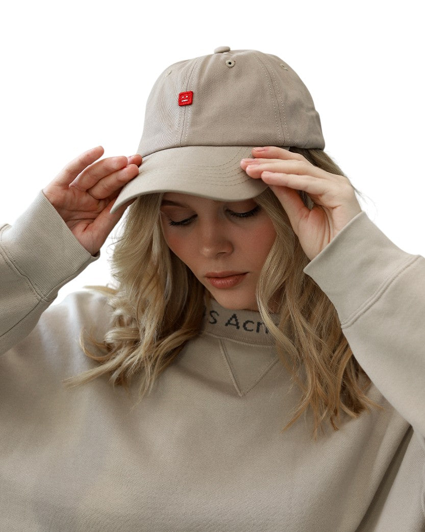 Acne Studios Micro Face Patch Cap Grey