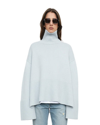Toteme Heavy Cashmere Turtleneck Banker Blue