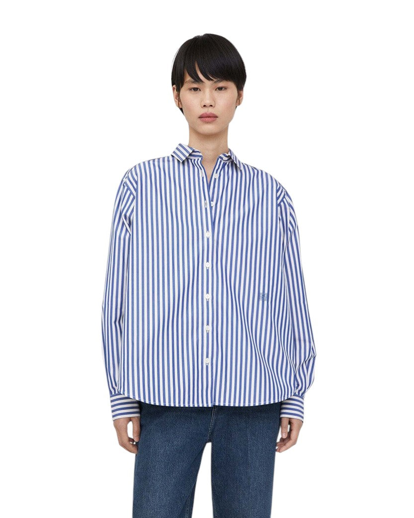 Toteme Signature Cotton Shirt Riviera Stripe