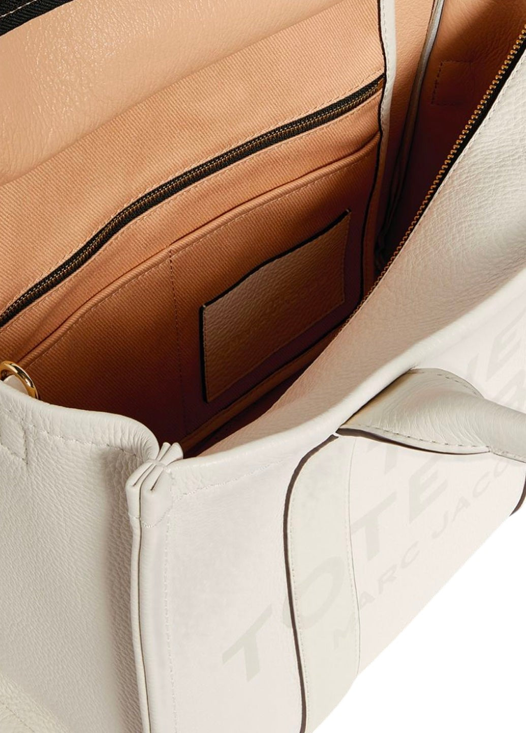 Marc Jacobs Leather Small Tote Bag White — SSTORIES