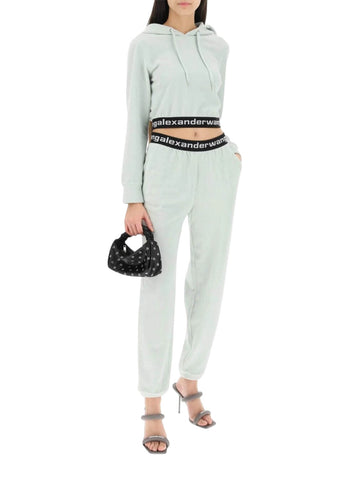 Alexander Wang Scrunchie Crystal Mini Bag Black