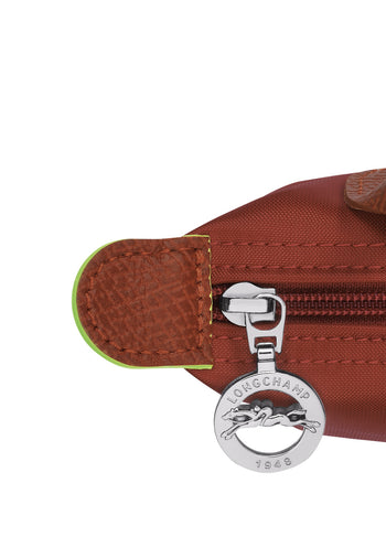 Longchamp Le Pliage Green Pouch With Handle Chestnut