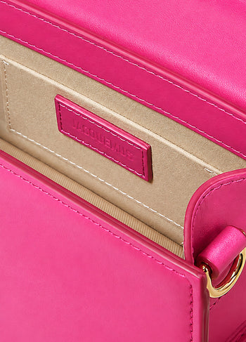 Jacquemus Le Chiquito Medium leather bag Neon Pink