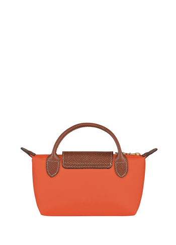 Longchamp Le Pliage Original Pouch With Handle Orange