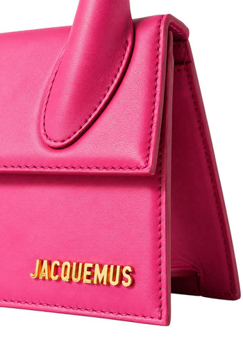 Jacquemus Le Chiquito Medium leather bag Neon Pink